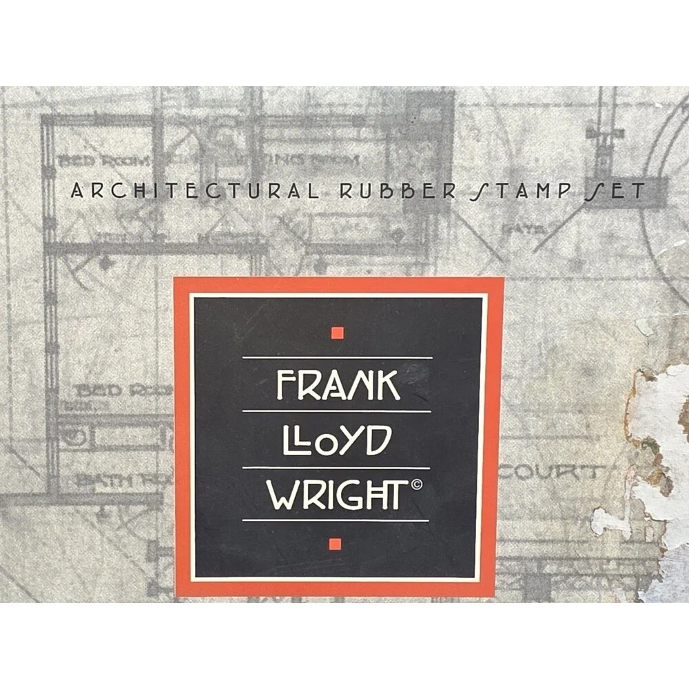 Frank Lloyd Wright Architectural Rubber Stamp Set Museum of Modern Art MoMA